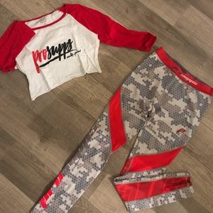 ProSupps Camo Leggings and Crop Top pair